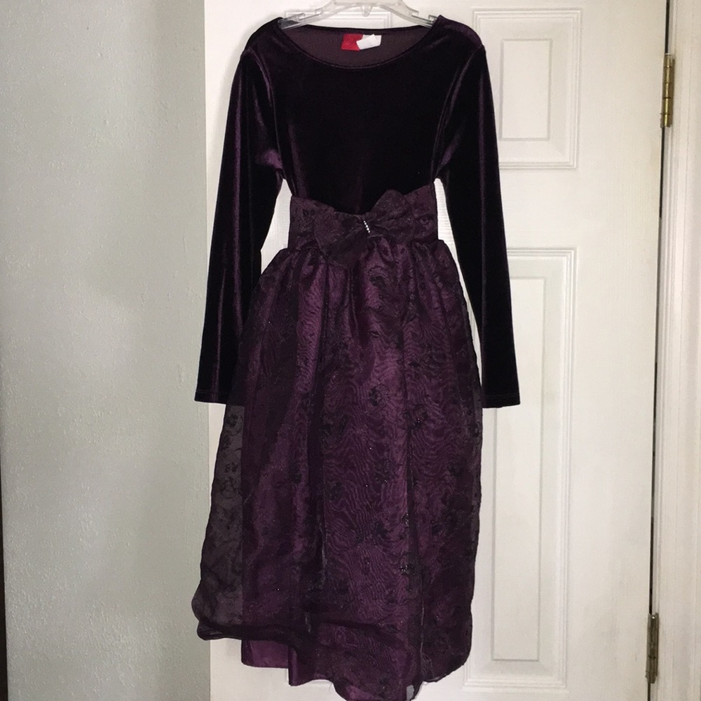 Beautiful deep purple winter dress